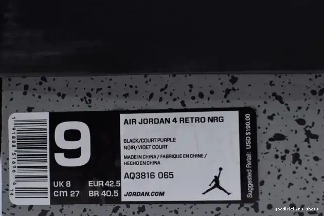 Air 4 Jordan NRG Retro AQ3816-065 Raptors